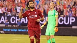REAPARECIÓ MOHAMED. Salah festeja ante Manchester Ciy en la International Champions Cup.