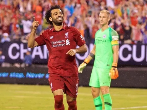Volvió Salah: entró con Liverpool y al minuto le anotó al Manchester City