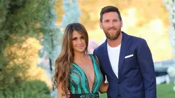 Foto de Antonella Roccuzzo junto a Lionel Messi.