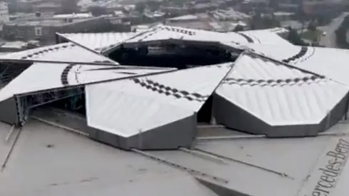¡Es una locura! El futuro llegó con el nuevo techo del estadio del Atlanta United
