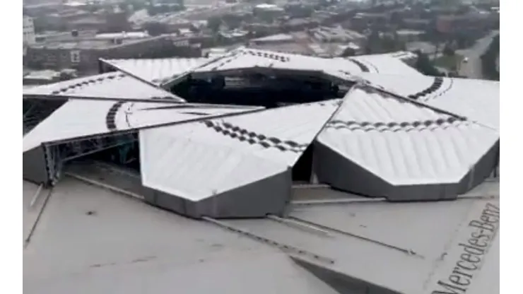 ¡Es una locura! El futuro llegó con el nuevo techo del estadio del Atlanta United