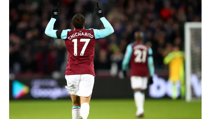 Chicharito, lleva 8 goles marcador por el West Ham