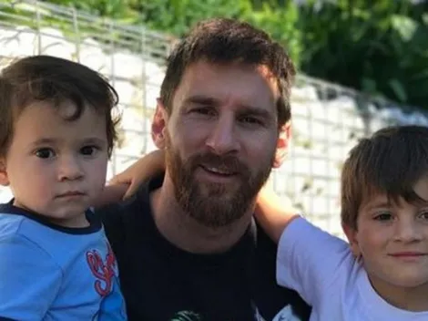 La pose del hijo de Messi que explotó en Twitter