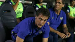 LOS MELLIZOS. Guillermo y Gustavo Barros Schelotto en el banco de Boca en el último campeonato (Foto: Getty).