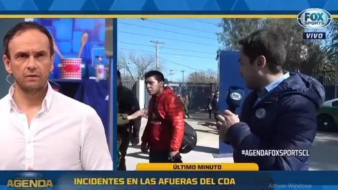 Confusos momentos en las afueras del Centro de entrenamiento de la U.