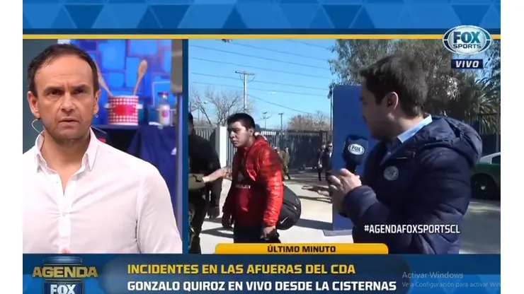 Confusos momentos en las afueras del Centro de entrenamiento de la U.