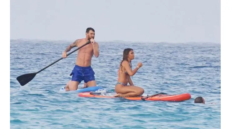Foto de Lionel Messi junto a Antonella Roccuzzo.