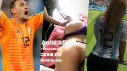 Foto de Franco Armani con Daniela Rendon, su pareja.