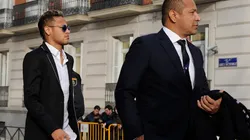 Neymar con su padre