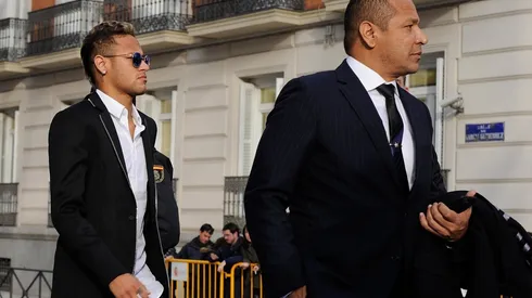 Neymar con su padre