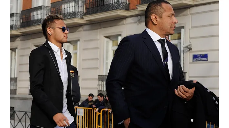 Neymar con su padre