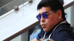 Maradona en el Mundial de Rusia 2018.