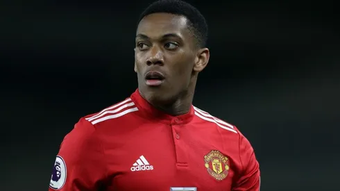 Anthony Martial con la camiseta de Manchester United.