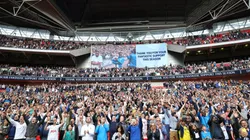 La hinchada del Tottenham