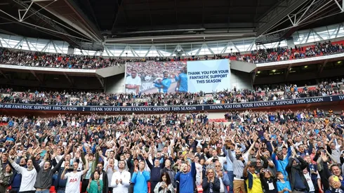 La hinchada del Tottenham