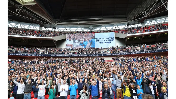 La hinchada del Tottenham