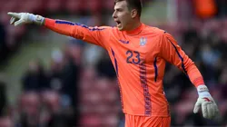 Andriy Lunin con la Selección de Inglaterra