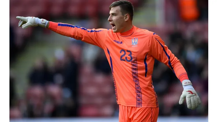 Andriy Lunin con la Selección de Inglaterra