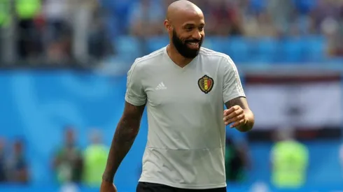 Thierry Henry en la Selección de Bélgica.