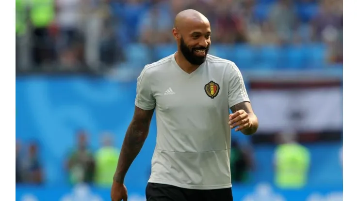 Thierry Henry en la Selección de Bélgica.