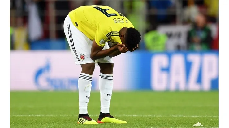 PRESENTE CON DUDAS. Yerry Mina analiza si irse del Barcelona o buscar otro equipo (Foto: Getty).