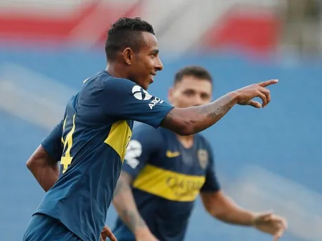 Sebastián Villa empezó a correr, superó a dos, tiró una pared y clavó un golazo