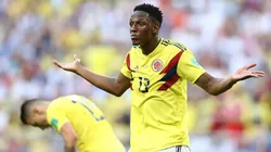 Foto de Yerry Mina, jugador de Barcelona.