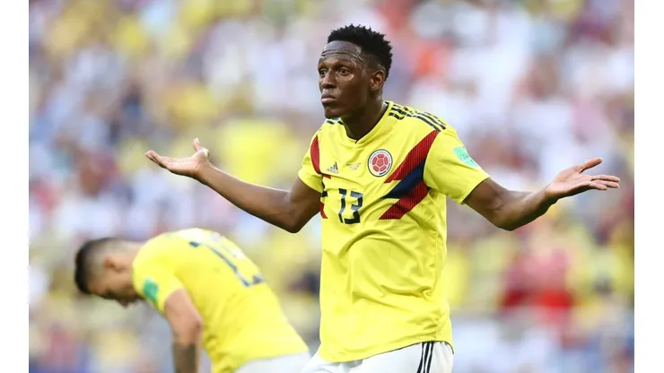 Foto de Yerry Mina, jugador de Barcelona.