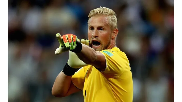 Kasper Schmeichel durante el Mundial de Rusia.