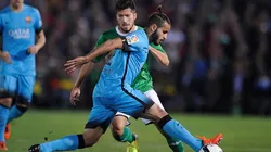 Douglas en uno de sus pocos partidos en Barcelona.