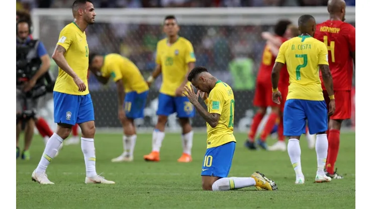 Foto de Neymar, jugador de la Selección de Brasil.