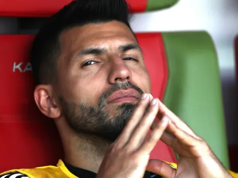 El Kun Agüero, de la mano con una hermosa morocha