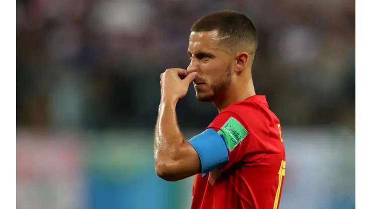 Foto de Hazard, jugador de la Selección de Bélgica.