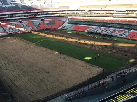 Encargado del nuevo césped del Azteca niega que la cancha quede dura