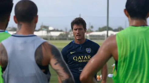 EL SIETE BRAVO. Guillermo Barros Schelotto durante la pretemporada de Boca.