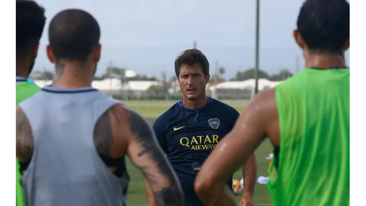 EL SIETE BRAVO. Guillermo Barros Schelotto durante la pretemporada de Boca.