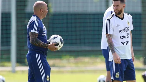 Messi habría tenido un fuerte cruce con Sampaoli