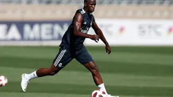 Vinicius en el entrenamiento del Real Madrid