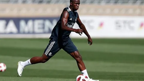 Vinicius en el entrenamiento del Real Madrid