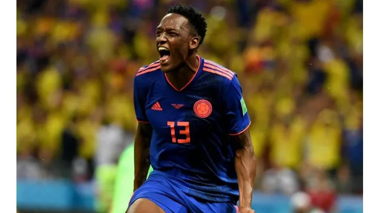 FESTEJA YERRY. Mina celebra con la Selección Colombia en el Mundial de Rusia 2018.