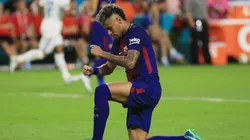 Foto de Neymar cuando jugaba en Barcelona.