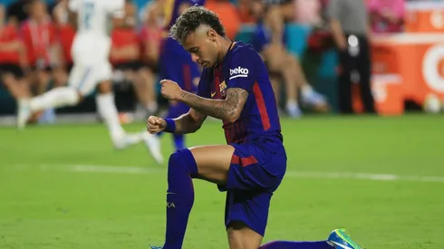 Foto de Neymar cuando jugaba en Barcelona.