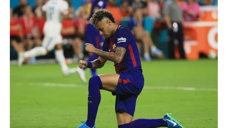 Foto de Neymar cuando jugaba en Barcelona.