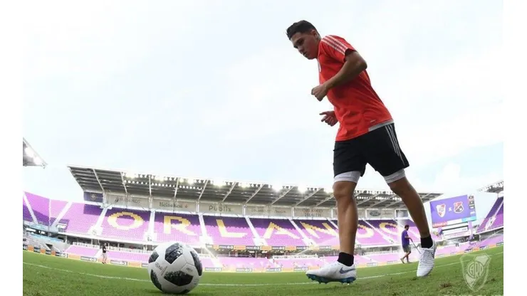 NALGÓN QUERIDO. JuanFer se siente como en casa en River.