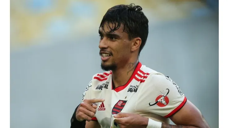 Lucas Paquetá con la camiseta de Flamengo.
