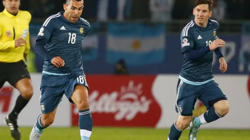Tévez y Messi en la Selección Argentina