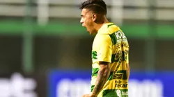 ¡FESTEJALO, NICO! Nicolás Fernández se llena la garganta de gol tras el 1-0 (Foto: Getty).