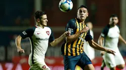 Mauricio Martínez con los colores de Rosario Central.