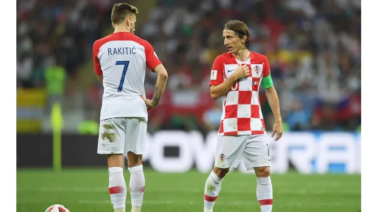 Modric y Rakitic en el partido ante Francia