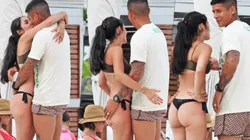 Foto de Marcos Rojo con su mujer